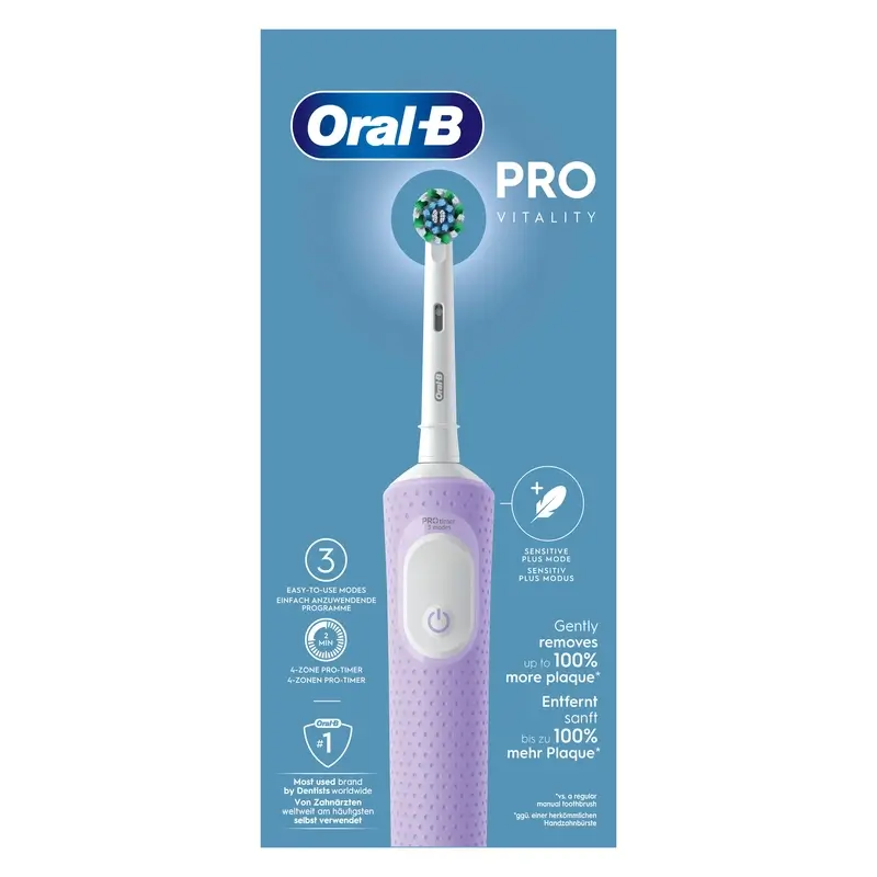 Oral-B Braun Vitality Pro Cepillo Eléctrico Morado, 1 unidades - Image 4