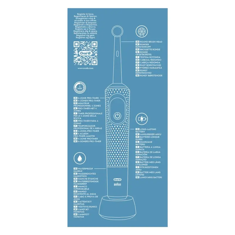Oral-B Braun Vitality Pro Cepillo Eléctrico Morado, 1 unidades - Image 7