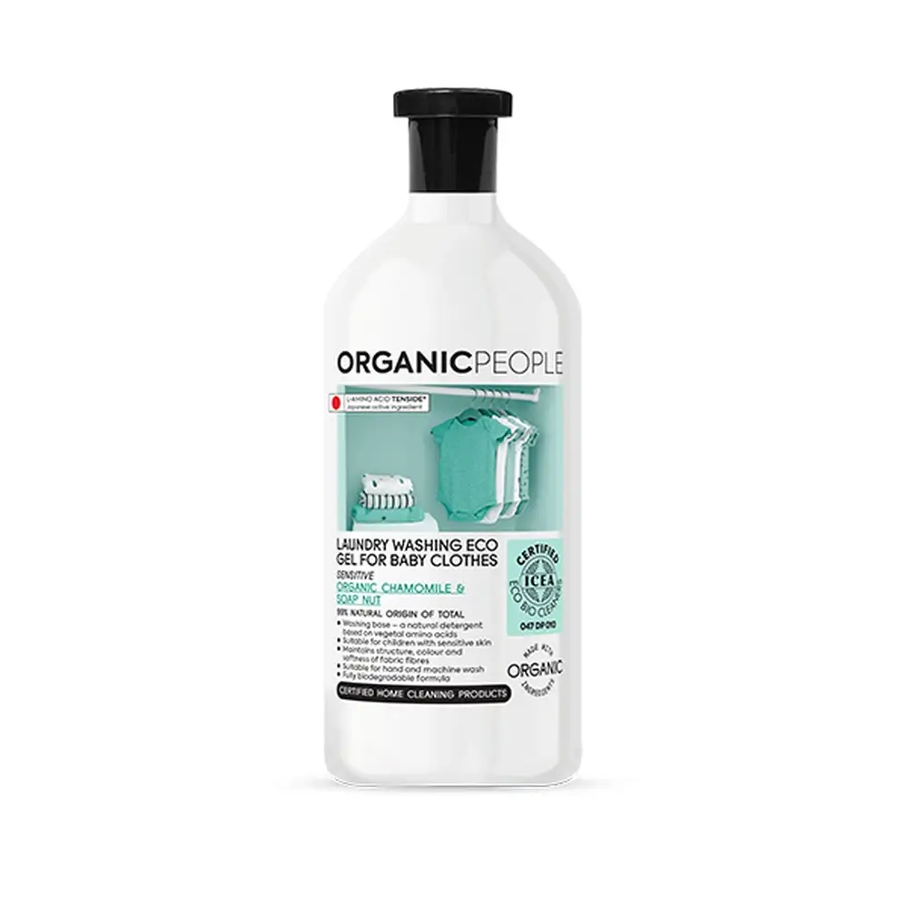 Organic People Detergente Líquido Delicado Para La Ropa De Bebé Ecológico. Organic Chamomile & Soap Nut, 1000 Ml