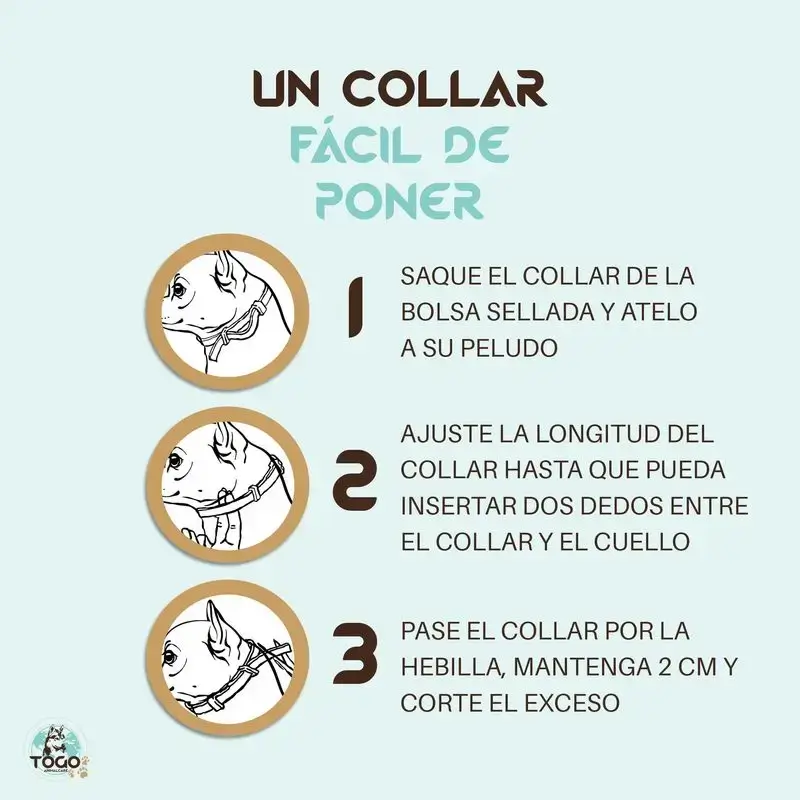 Togo Collar Antiparasitario Repelente Para Perros Todos Los Tamaños, pack de 2 - Image 3