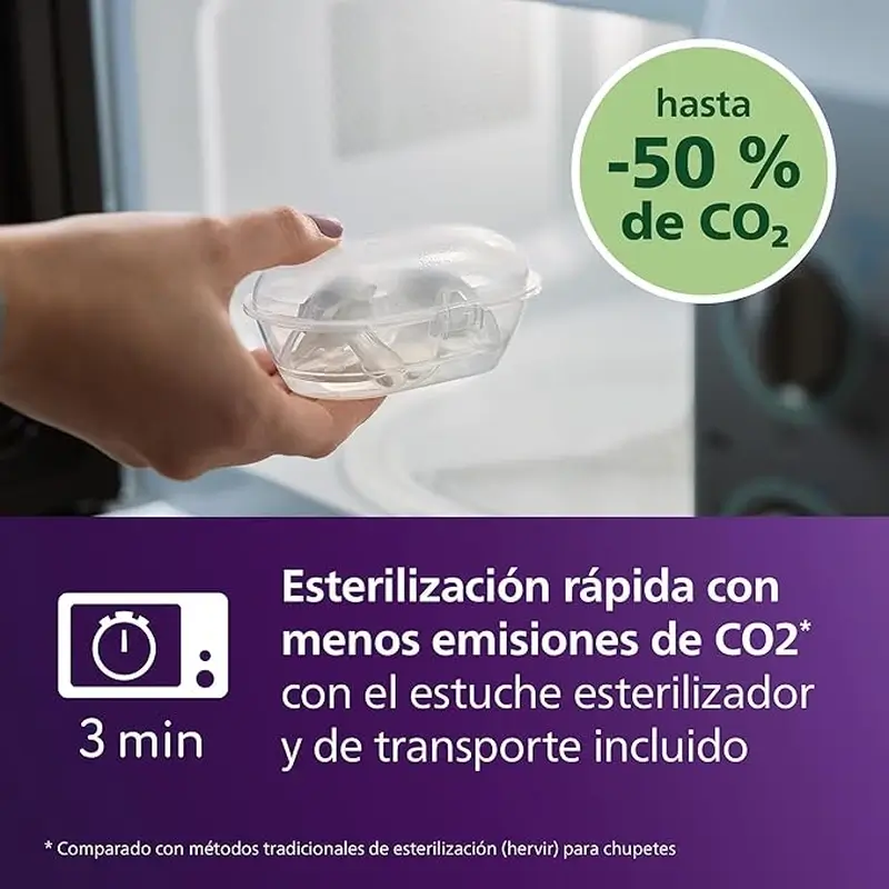 Philips Avent 2 chupetes ultra air nocturno 0-6m niña - Image 6