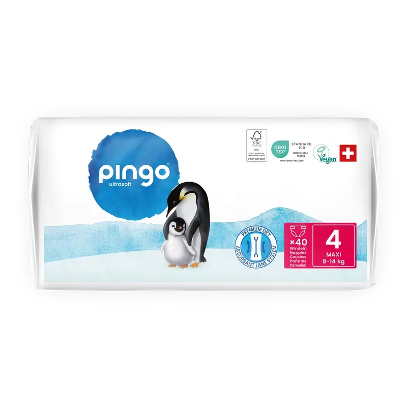 Pingo Pañales Ecológicos Talla 4 (8-14 Kg), 40 unidades - Image 4