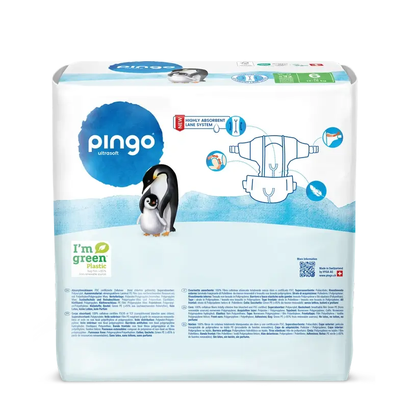 Pingo Pañales Ecológicos Talla 6 (13-18 Kg), 32 unidades - Image 2
