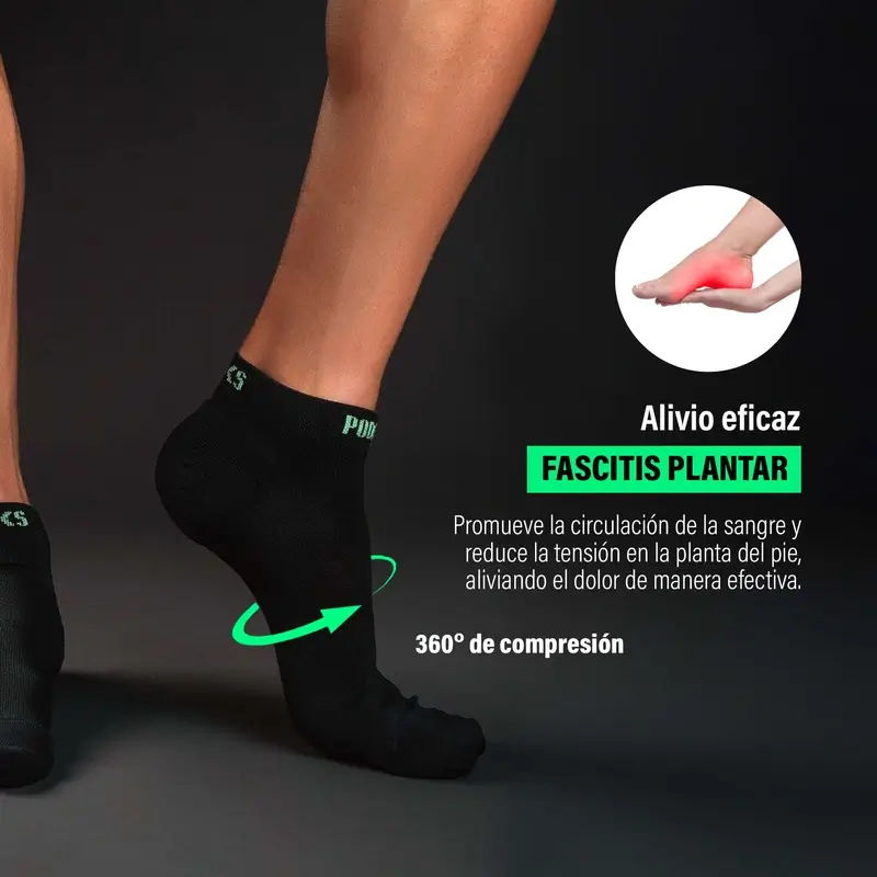 Podoks Calcetines Running Tobillero H2 Negro - Image 3