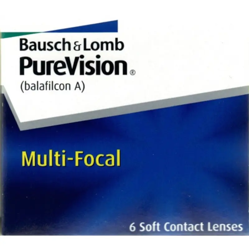 Purevision Lentillas Multifocales Mensuales , 6 unidades - -8.25, 8.6, Alta, 14.0