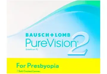 Purevision Lentillas Multifocales Mensuales , 3 unidades - +5.00, 8.6, Baja, 14.0