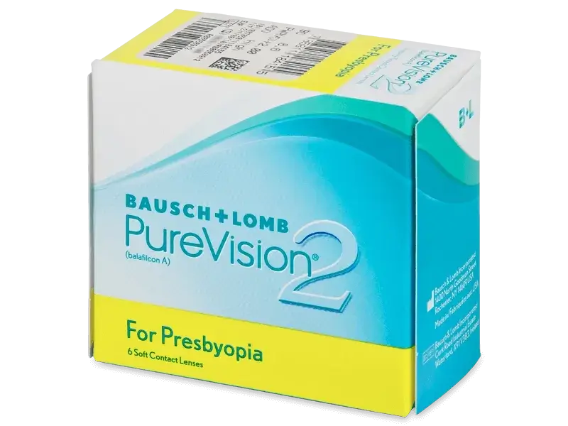Purevision2 Lentillas Multifocales Mensuales , 6 unidades - -5.50, 8.6, Baja, 14.0