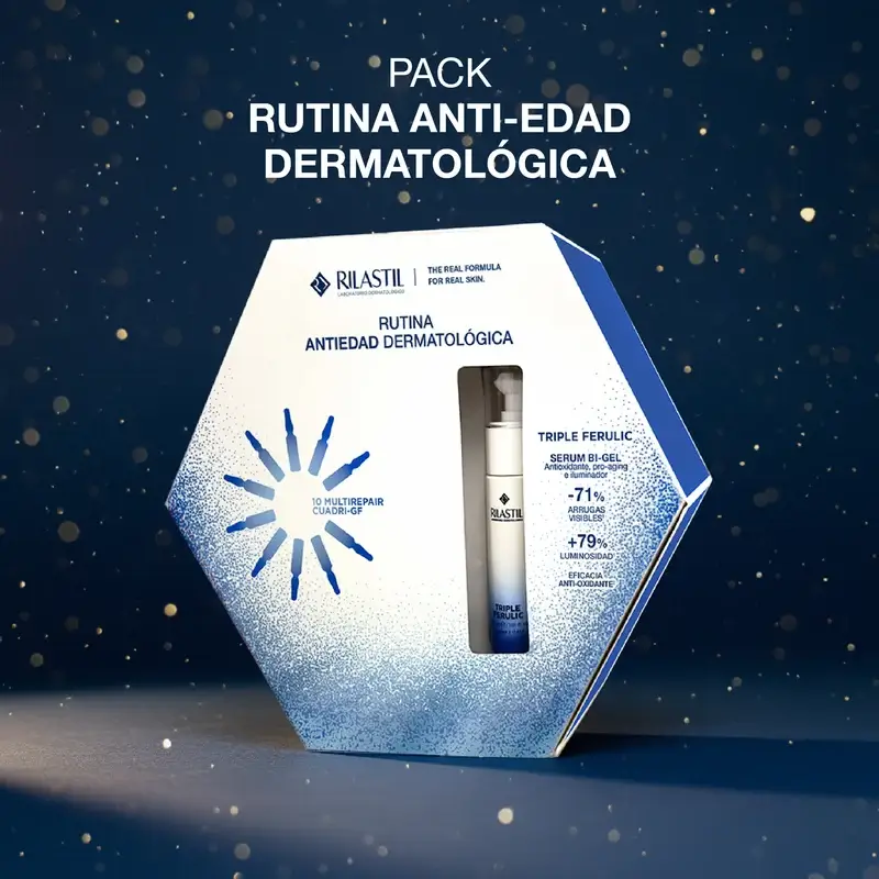 Rilastil Pack Navidad Radiance, 30 ml + 10 ampollas x 1,5 ml - Image 2