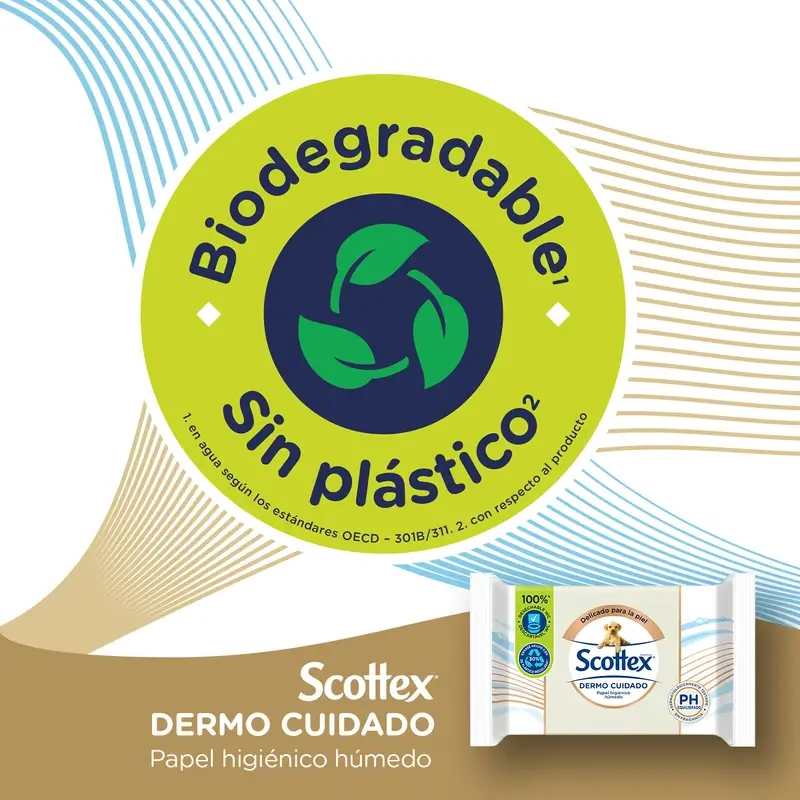 Scottex Dermo Cuidado Papel Higiénico Húmedo , 66 unidades - Image 4