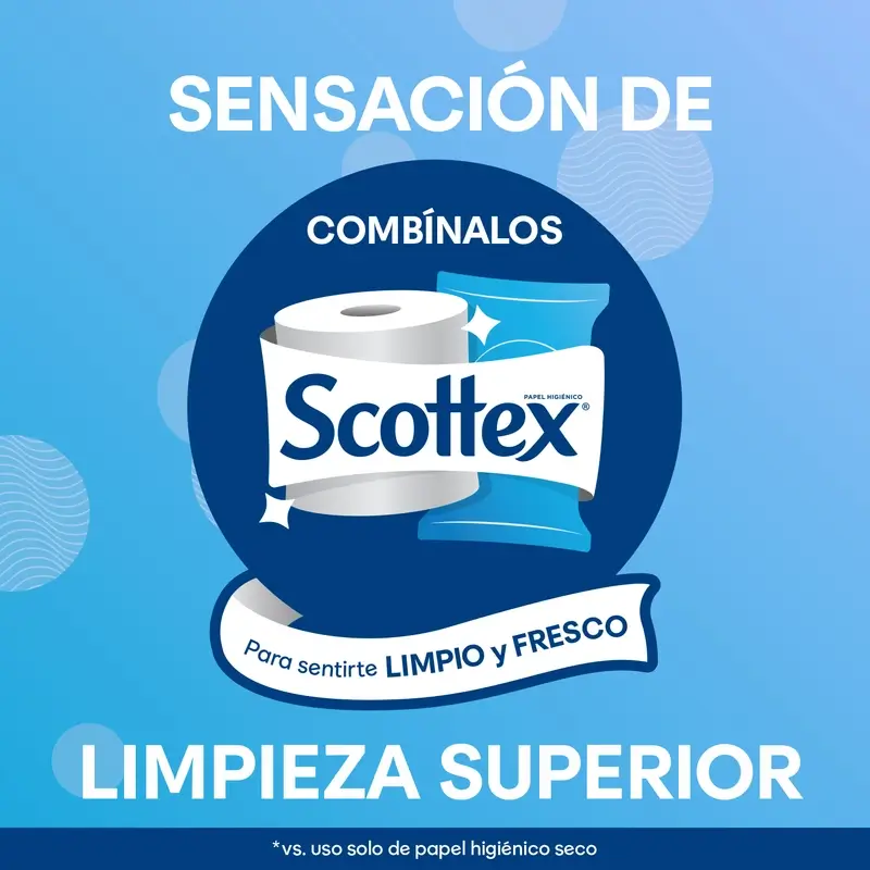 Scottex Dermo Cuidado Papel Higiénico Húmedo , 66 unidades - Image 7