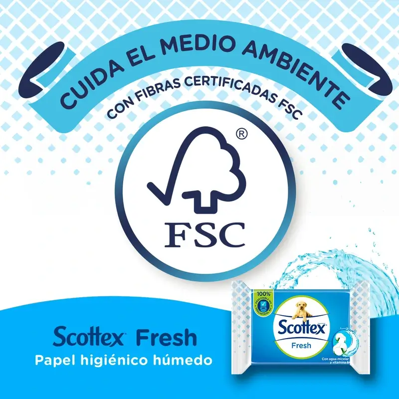 Scottex Fresh Papel Higiénico Húmedo , 38 unidades - Image 7