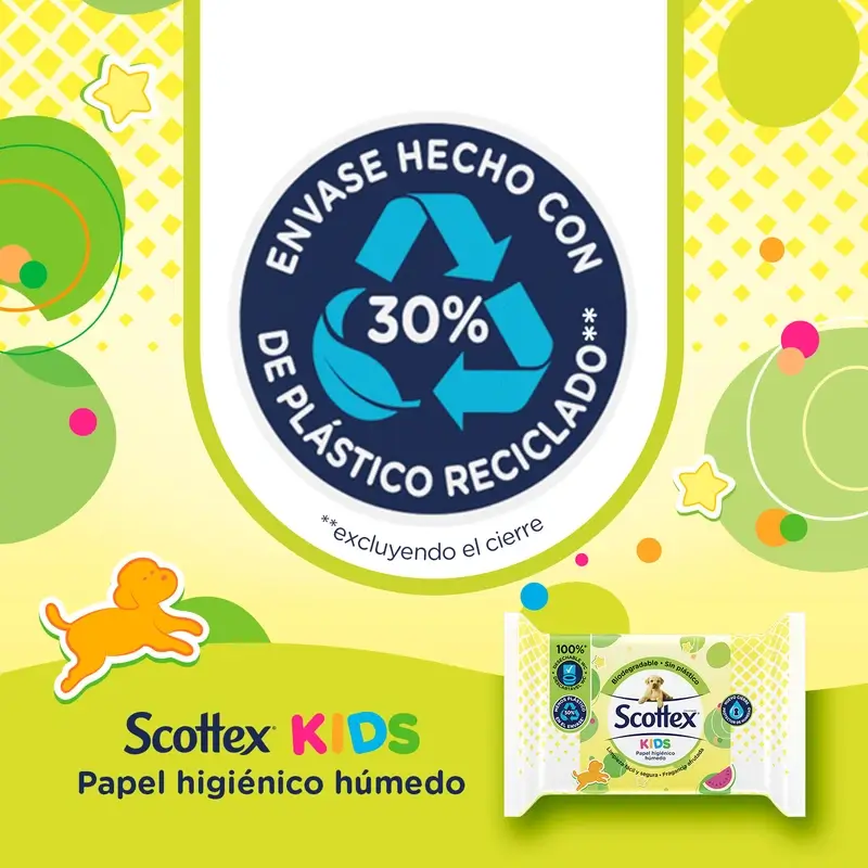 Scottex Junior Papel Higiénico Húmedo , 74 unidades - Image 5