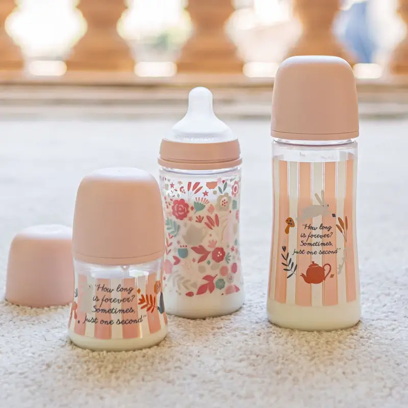 Suavinex Biberón 150 Ml, Flujo Lento (S), +0 Meses, Wonderland Rosa - Image 3