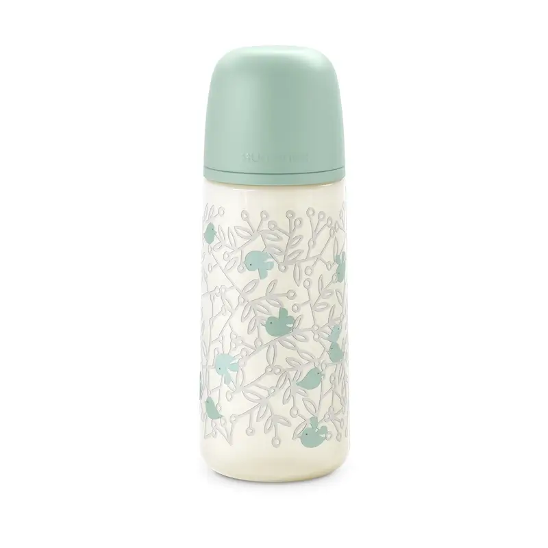 Suavinex Biberón Tetina Sx Pro Flujo Denso (L) +6 Meses Birdies Verde, 360 ml - Image 7