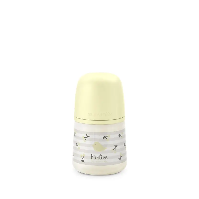 Suavinex Biberón Tetina Sx Pro Flujo Lento (S) +0 Meses Birdies Beige, 150 ml - Image 6