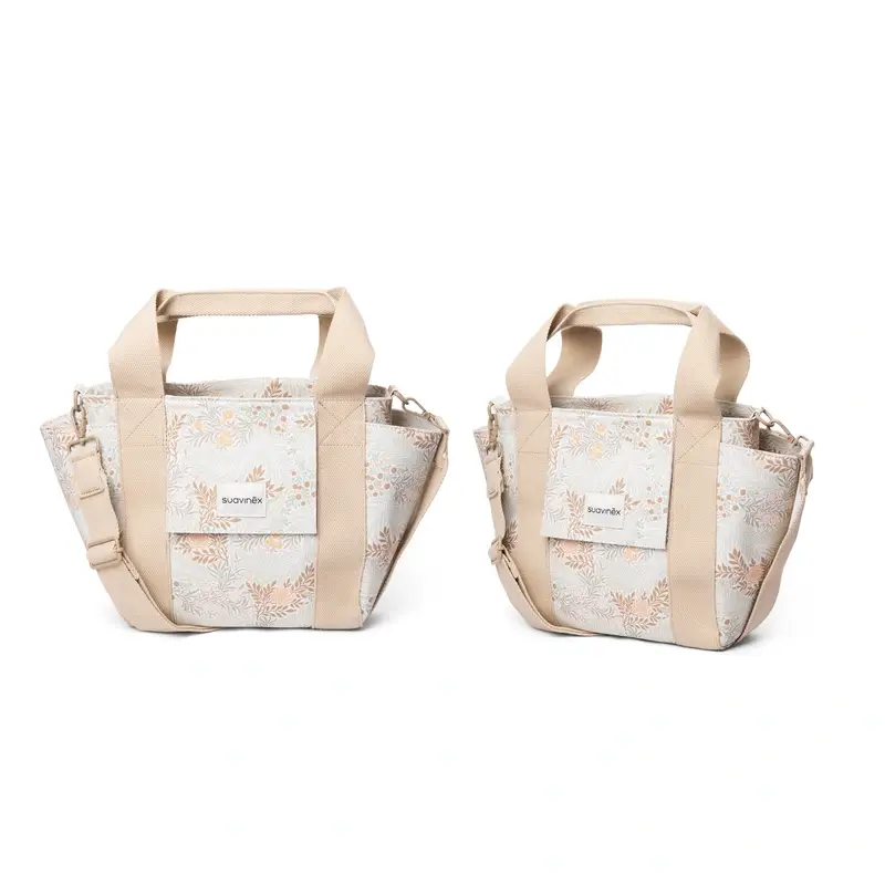 Suavinex Bolso Carro Bebé Panera Estampado Poetry Beige - Image 5