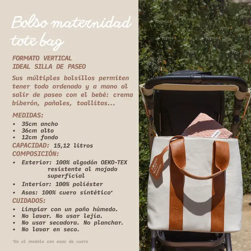 Suavinex Bolso Maternidad Tote Bag, Rosa - Image 10