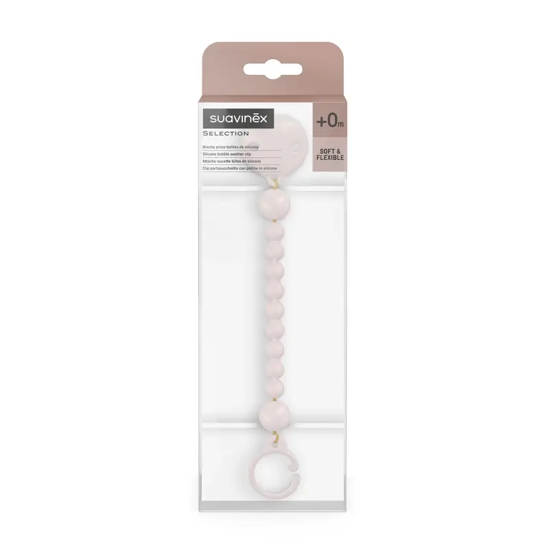 Suavinex Broche Pinza De Silicona, Rosewater - Image 2