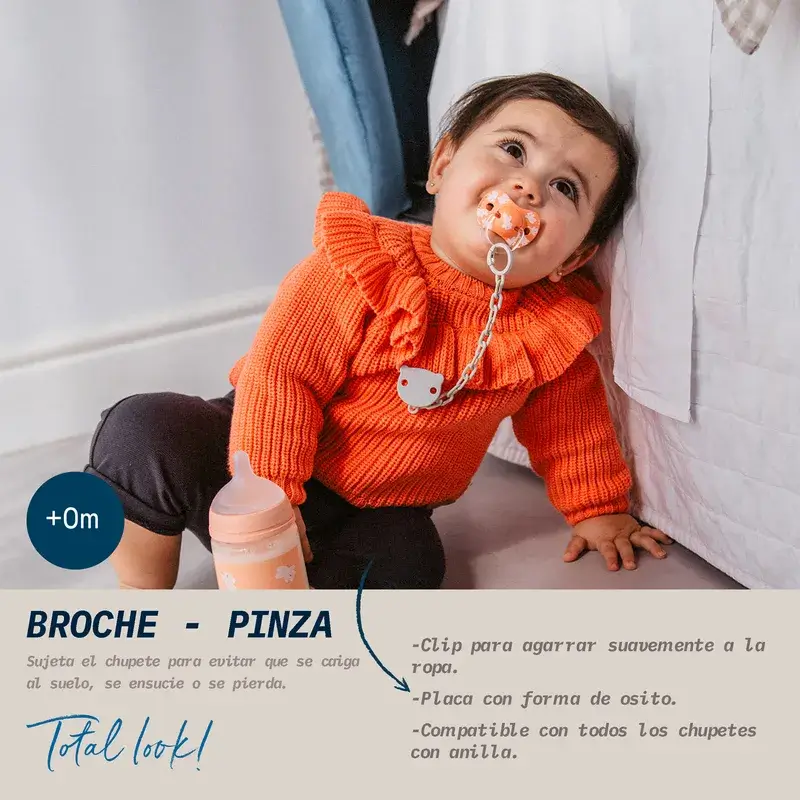 Suavinex Broche Pinza Sujetachupetes +0 Meses Wild&Free Azul - Image 3