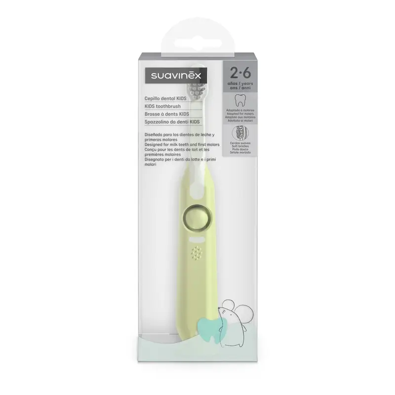Suavinex Cepillo De Dientes Infantil De 2 A 6 Años, Verde - Image 4