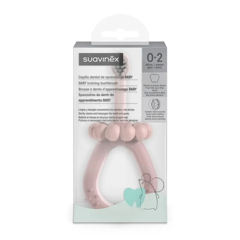 Suavinex Cepillo Dientes Para Bebés De 0 A 2 Años, Rosa - Image 2