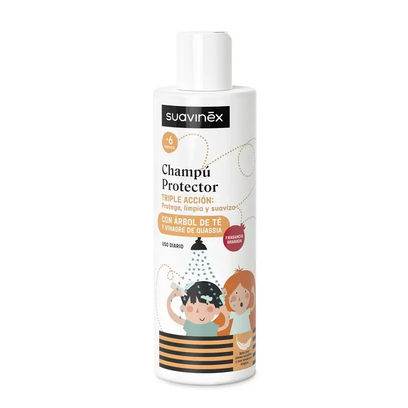 Suavinex Champú Antipiojos, +6 Meses, 250 Ml