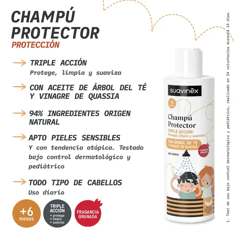 Suavinex Champú Antipiojos, +6 Meses, 250 Ml - Image 4