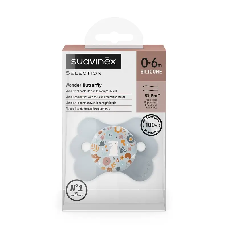 Suavinex Chupete Sx Pro 0/6 Meses, Wonderland Azul - Image 3