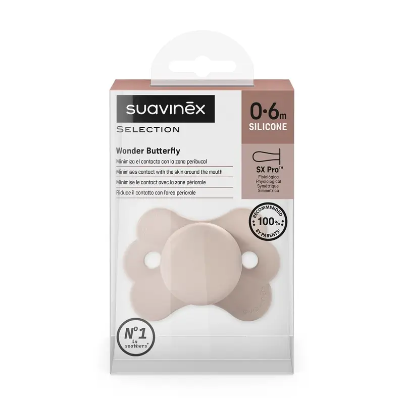 Suavinex Chupete Sx Pro 0/6 Meses, Wonderland Rosa Liso - Image 3