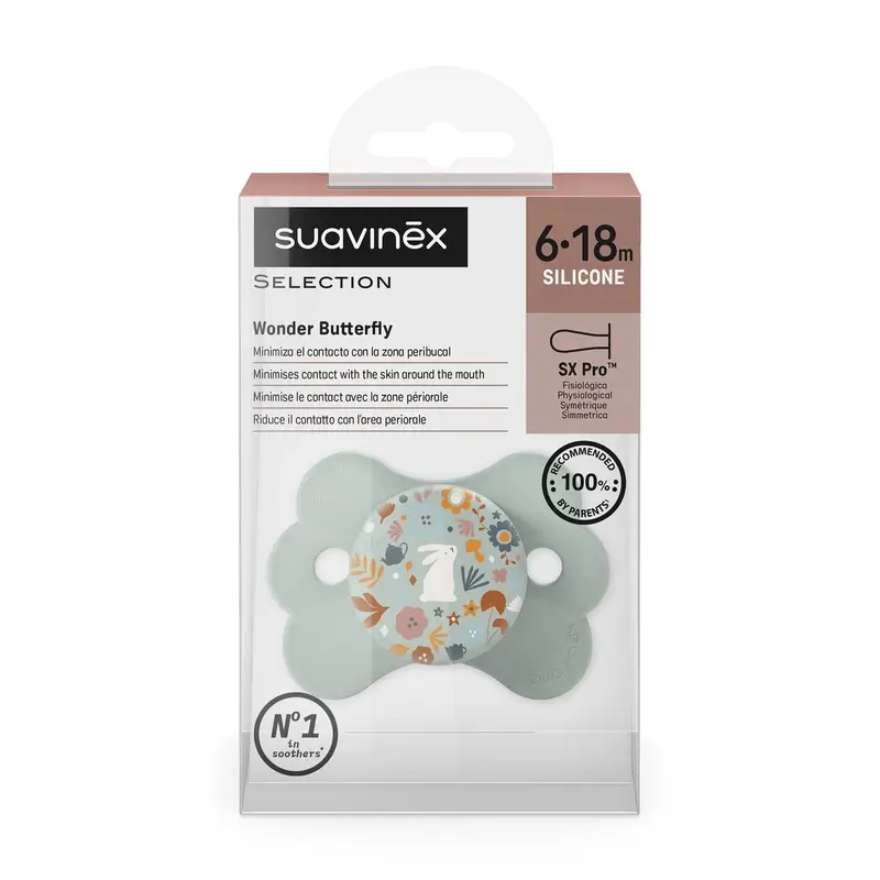 Suavinex Chupete Sx Pro 6/18 Meses, Wonderland Verde - Image 2