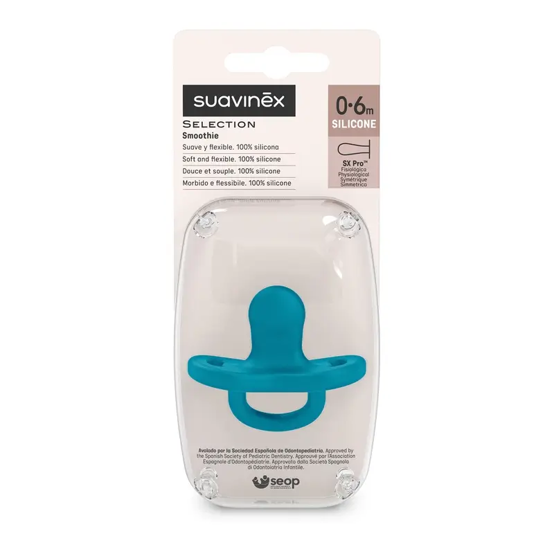 Suavinex Chupete Todo Silicona Fisiológico Sx Pro, 0/6 Meses, Deep Ocean - Image 3