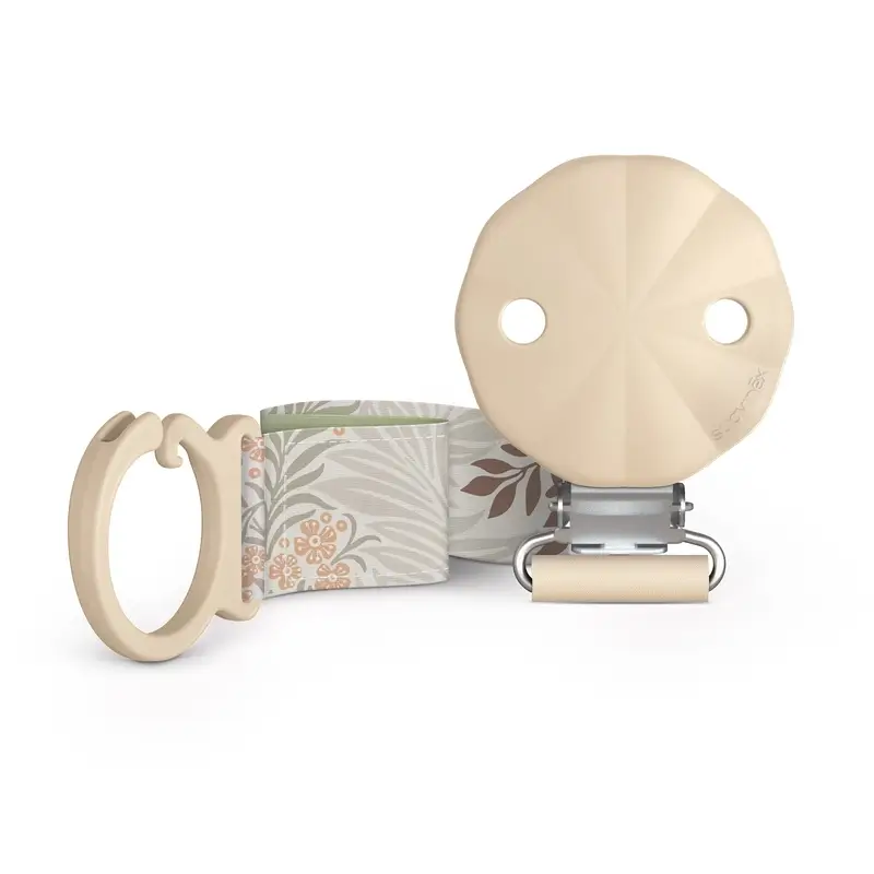Suavinex Chupetero De Tela +0 Meses, Poetry Beige