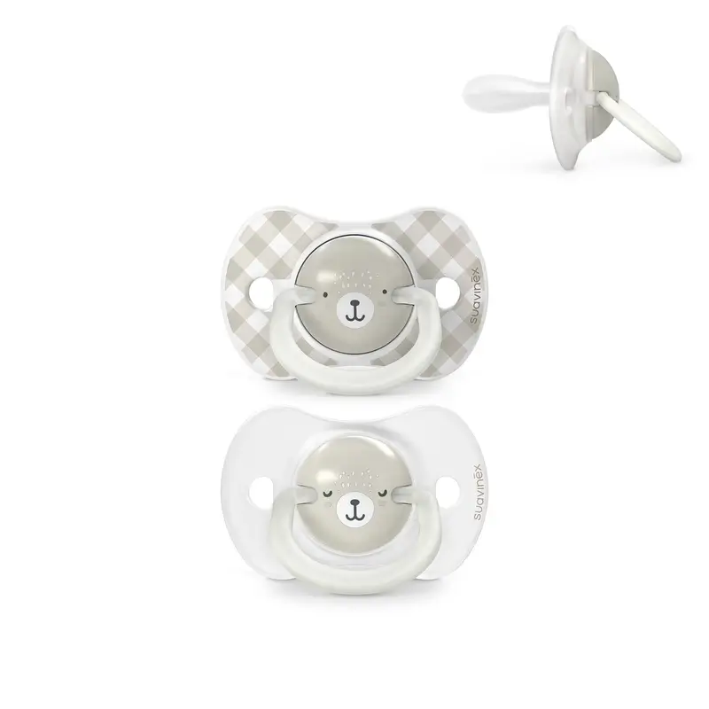 Suavinex Chupetes Nocturnos Night & Day Tetina Sx Pro 6/18 Meses Gris, 2 unidades - Image 3