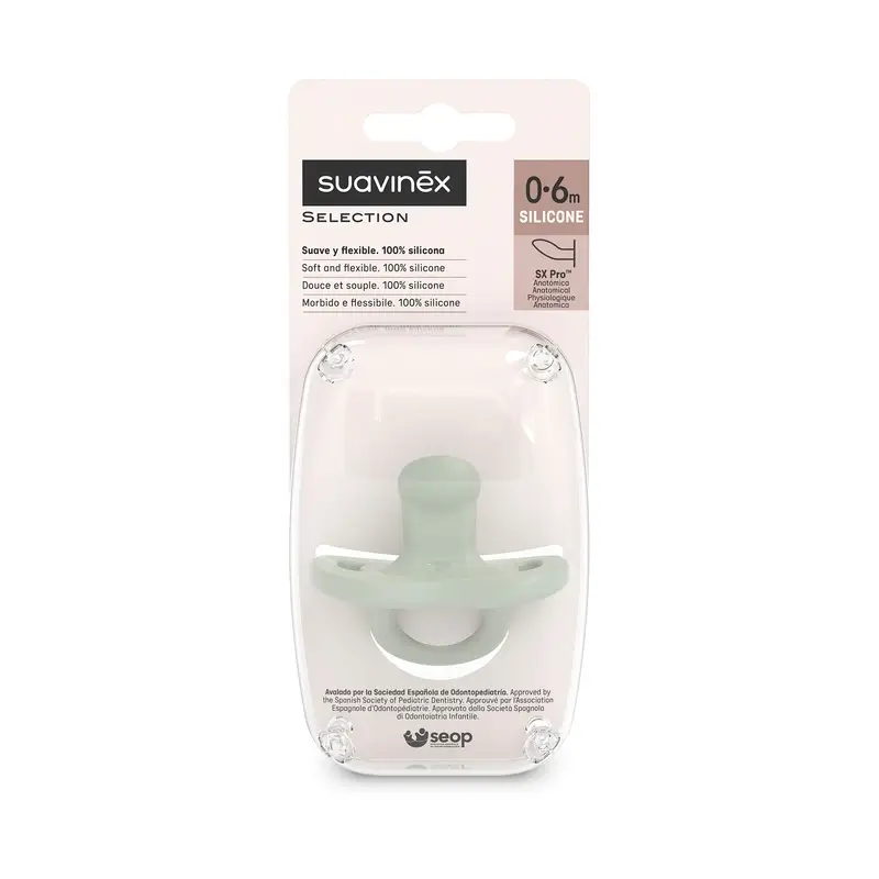 Suavinex Chupetes Tetina Sx Pro 0/6 Meses Colour Essence Verde - Image 3