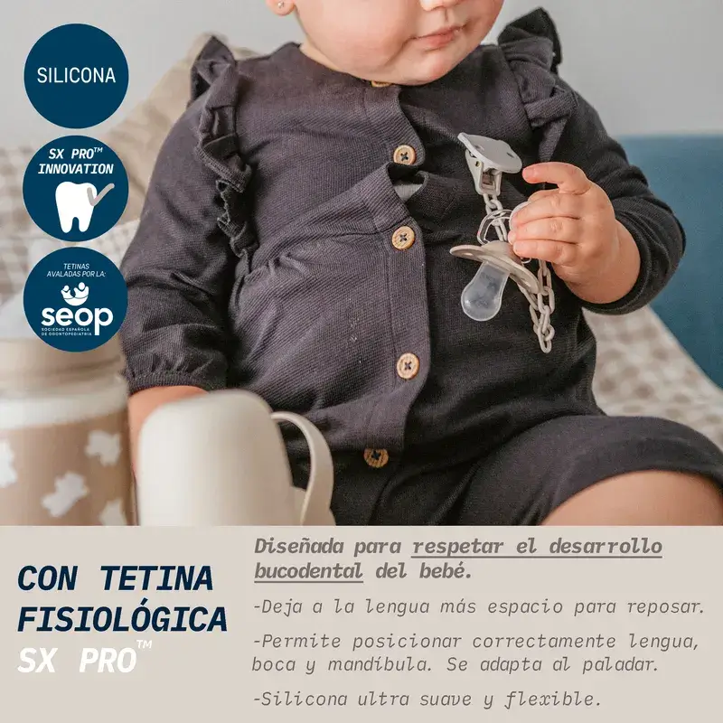 Suavinex Chupetes Tetina Sx Pro -2/2 Meses Wild&Free Beige, 2 unidades - Image 5