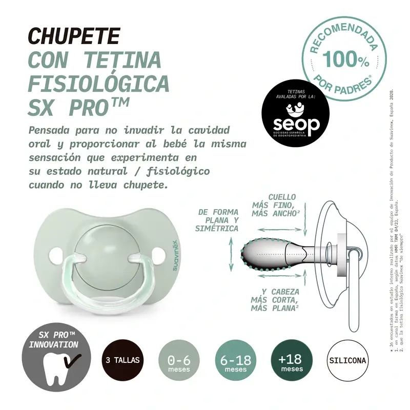 Suavinex Chupetes Tetina Sx Pro 6/18 Meses Wild&Free Beige, 2 unidades - Image 5