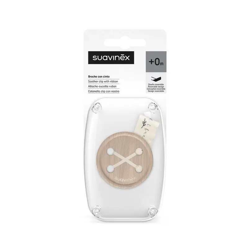 Suavinex Cinta Sujetachupetes +0 Meses Wild&Free Beige - Image 3