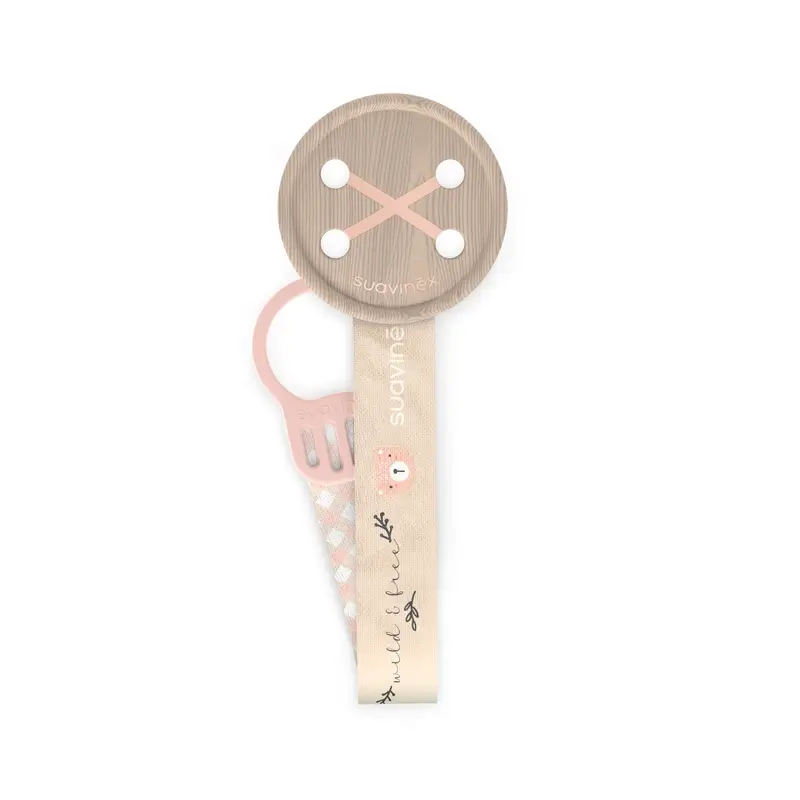Suavinex Cinta Sujetachupetes +0 Meses Wild&Free Rosa