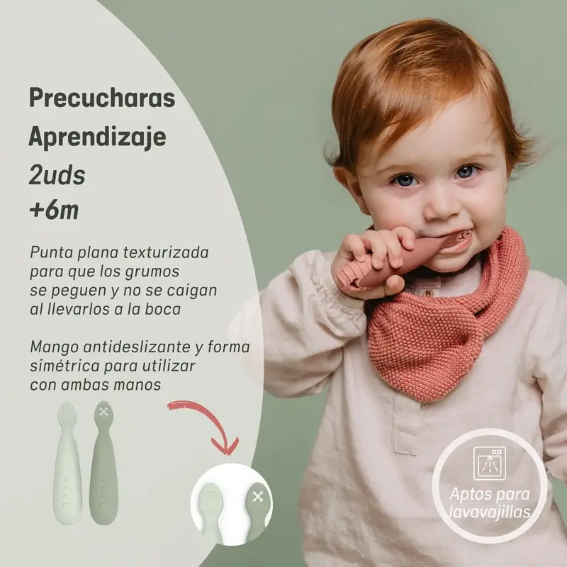 Suavinex Pack 2 Precucharas De Silicona, +6 Meses, Rosa - Image 5