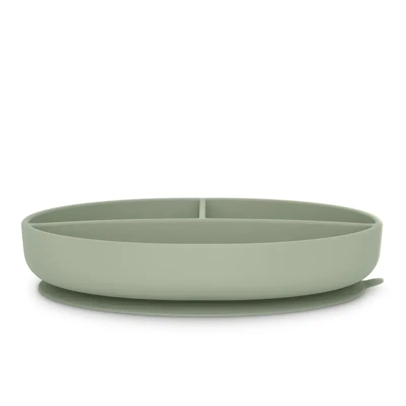 Suavinex Plato De Silicona Con Ventosa Y Divisiones, +6 Meses, Verde - Image 3