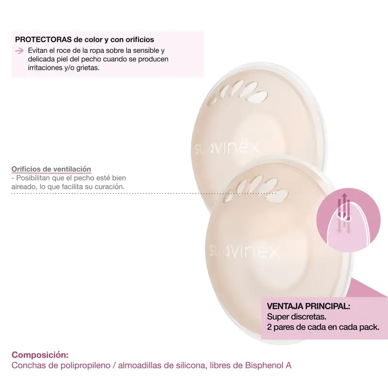 Suavinex Set 2 Conchas Protectoras Y 2 Conchas Recolectoras - Image 4