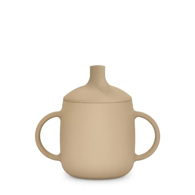 Suavinex Vaso Aprendizaje 3-En-1 De Silicona, +6 Meses, Beige - Image 4