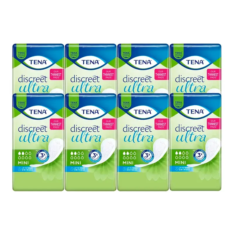 TENA Pack Discreet Mini, 8 X 20 Unidades