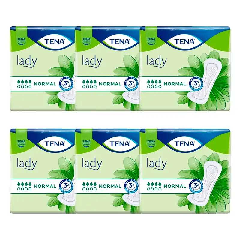 TENA Pack Lady Normal, 6 X 24 Unidades