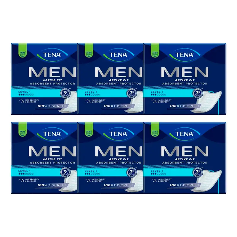 TENA Pack Men Level 1, 6 X 24 Unidades