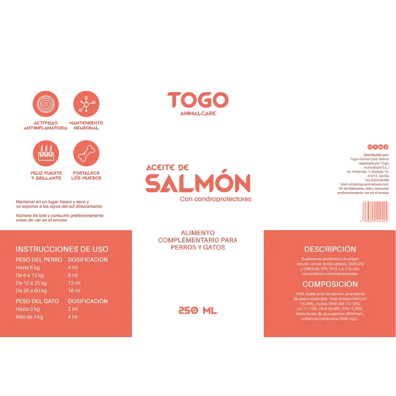 Togo Aceite De Salmon, 250 ml - Image 8