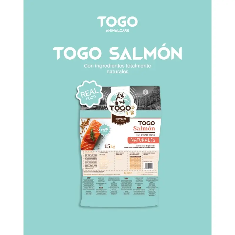 Togo Salmon Alimentación Seca, 15 kg - Image 3
