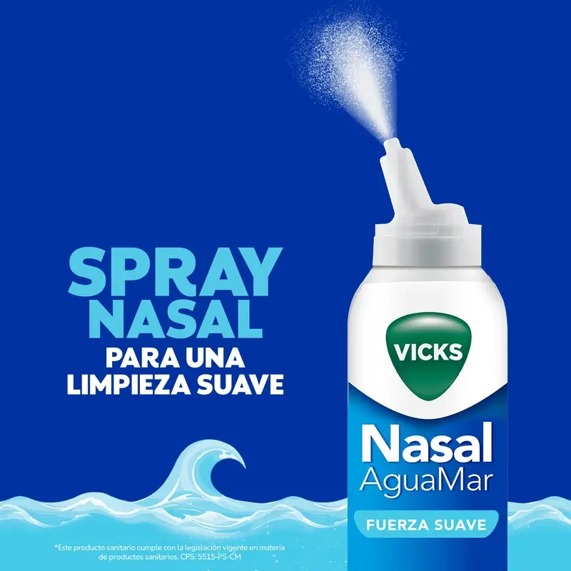 Vicks Nasal Aguamar Fuerza Suave , 120 ml - Image 6