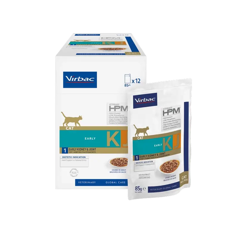Virbac Hpm Feline Early Kidney Joint Humedo Kj1 12X85Gr