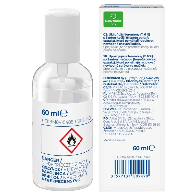 Virbac Zenifel Spray Gatos, 60Ml - Image 5